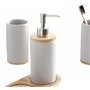 Wankd Ensemble d'accessoires de Salle de Bain, Ensemble d'accessoires de Salle de Bain en céramique, gobelet, Porte-Brosse à Den