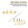 50pcs Rivets Goujon Clou, Rivets pour Cuir Sac à Main, Rivets Goujon Cône Pieds pour Décoration et Réparation d'Artisanat de Cui
