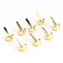 50pcs Rivets Goujon Clou, Rivets pour Cuir Sac à Main, Rivets Goujon Cône Pieds pour Décoration et Réparation d'Artisanat de Cui