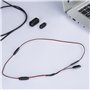 QIMEI-SHOP Câble d'extension Servo 3 Broches RC Câble Rallonge Futaba JR Servo Extension Cables Mâle à Femelle pour Aéronef Télé