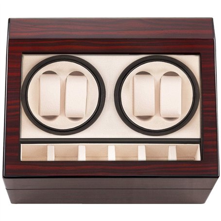 HBselect Boîte de Remontoir Automatique avec 4 Positions de Remontoir et 6 espaces de Rangement…