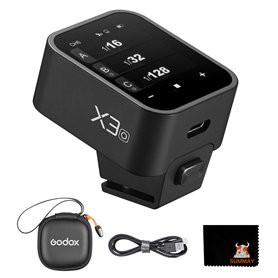 Godox Guide de flash sans fil X3 O à écran tactile TLL - Mesure automatique - Synchronisation haute vitesse - Batterie au lithiu