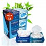 RAZAYAN Boîte 2 en 1 pour mouchoirs en bambou et lingettes humides – Lot de 12 premiers mouchoirs en bambou et lingettes humides