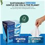 RAZAYAN Boîte 2 en 1 pour mouchoirs en bambou et lingettes humides – Lot de 12 premiers mouchoirs en bambou et lingettes humides