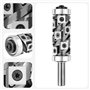 SpeTool Up&Down Fraise à Affleurer Compression Fraise a Copier 12mm de Diamètre de Tige 32mm de Longueur de Coupe a Affleurer Fr