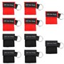 Homealexa 10pcs CPR Masque Keychain Kit d'urgence Sauvetage avec Bouteille à Sens Unique Barrière de Respiration pour Premiers S