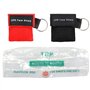 Homealexa 10pcs CPR Masque Keychain Kit d'urgence Sauvetage avec Bouteille à Sens Unique Barrière de Respiration pour Premiers S