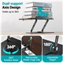 Zouway Support de Livre pour Lecture, Hauteur Réglable porte Livre Ergonomique, Book Stand Pliable pour Livres, Tablette, Recett