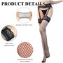 DGUSO 2 Pièces Bas pour Porte-Jarretelles Femme Collant Porte Jarretelle Convient à tous Styles de Vêtements(Noir/Taille Unique)