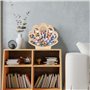 Boîte en bois en Forme de Coquillage Avec Fenêtre en Acrylique,Coffre à Argent Décoratif Style Coquillage,Coffre de Rangement Po
