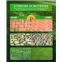 LADAMI Brosse de désherbage - 200 mm x 25,4 mm - Poils en nylon - Brosse en nylon - Pour débroussailleuse, débroussailleuse, dés