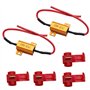 HUIQIAODS Résistance de charge 25W 6Ohm Canbus Fix Ampoule LED Tutn Signal lumineux Clignotant