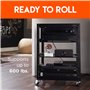 ECHOGEAR Kit de roulettes pour rack – Ajoutez des roues à votre rack de serveur en quelques minutes – Compatible avec les racks 