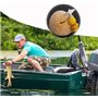 3 Pièces 5m Peche Carpe Accessoires avec Ciseaux PVA Larges Accessoires de Pêche à la Carpe Sacs de Filet Soluble dans l'eau PVA