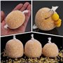 3 Pièces 5m Peche Carpe Accessoires avec Ciseaux PVA Larges Accessoires de Pêche à la Carpe Sacs de Filet Soluble dans l'eau PVA