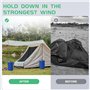 MRWiZMS Paquet de 4 Poids de Water Bag Gazebo,Bleu4 Pièces/Ensemble，Poids pour Les Jambes, Poids pour Jambes, tentes Pare-Soleil