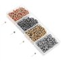 Akozon épingles de Couture 800 pièces 4 Couleurs Épingles Droites pour Faire Bijoux, épingles Droites Pins pour Couture, Bijoux 