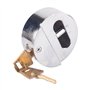 Kit de Moraillon pour Cadenas de Sécurité, Cadenas en Acier Chromé Très Résistant avec Base en Acier de 73 mm, Cadenas et Morail