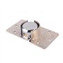 Kit de Moraillon pour Cadenas de Sécurité, Cadenas en Acier Chromé Très Résistant avec Base en Acier de 73 mm, Cadenas et Morail