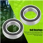 4pcs Roulement à billes de cannelure profonde scellé par caoutchouc Roulement à billes 15267-2RS pour machine-outil 15x26x7 mill