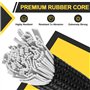 6X Tendeurs Elastique avec Mousqueton 30CM Corde Elastique avec Crochets Attache Bache Tendeur Voile Ombrage 100% Latex, pour Vo