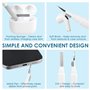 Coque Étui Compatible avec AirPods 4 Génération 2024, Coque de Protection Pochette avec Kit Nettoyage Mousqueton, Témoin LED Vis