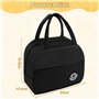 Sac Isotherme Repas，Petit Panier Repas Étanche Mini Sac à Lunch Isolé Pliable，Sac Lunch Box Étanches, Sac Glaciere Imperméable e