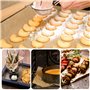100Pcs Papier Cuisson Feuille Prédécoupé,Papier Sulfurisé,Antiadhésif Naturel pour le Four et le Grill,pour la Cuisine, le Grill