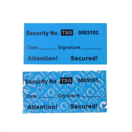 TamperSeals Group - 100 pièces Non Transfert Inviolable par Sécurité Void Stickers