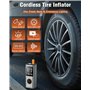 pompe à air pour pneus de voiture avec double alimentation