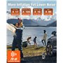Gonfleur de pneu portable pour voitures/vélos/balles, pompe à air pour pneus de voiture avec double alimentation, pompe à pneu d