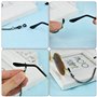 3 Pièces Chaine Lunettes Femme pour Femmes/Hommes, Kikuo Cordon Lunettes Femme, Eyeglass Chain en Métal Antidérapante, Chaîne Lu