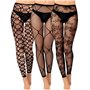 Makoto Nobu 3 Paires Collants sans Pieds en Résille