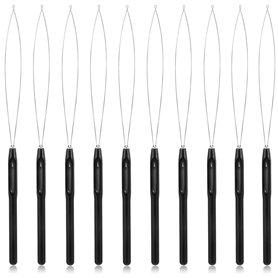 10 Pièces aiguilles pour extensions de cheveux