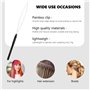 10 Pièces aiguilles pour extensions de cheveux,Outil de périphérique de perle pour Extensions de plumes,Nano perles Enfile-croch