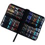 Lanxivi Étui imitation cuir pour stylo à bille, stylo-plume Peut contenir 48 stylos Grand format noir