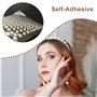 jatimdotin 900 Pcs Autocollants De Perles Auto Adhésifs, 2/3/4/5/6 mm Perles Auto Adhésifs, Demi-Perles Artisanales avec Pincett