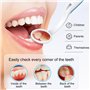 JIEYUCHU Miroir Dentaire avec LED Lumière, 3 Pièces Miroir Dentaire Anti Brouillard, Miroir Buccal pour Soins Dentaires pour Mai