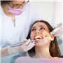 JIEYUCHU Miroir Dentaire avec LED Lumière, 3 Pièces Miroir Dentaire Anti Brouillard, Miroir Buccal pour Soins Dentaires pour Mai