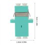 UKCOCO Adaptateur pour câble en fibre optique, 5 pièces LC femelle connecteur femelle en fibre LC LC-LC Connecteur pour converti
