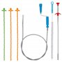 Drain Outil de Nettoyage de Serpent Deboucheur Canalisation Kit Flexible Cheveux Drain pour Cuisine Baignoire Évier 6 Paquet