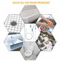 Drain Outil de Nettoyage de Serpent Deboucheur Canalisation Kit Flexible Cheveux Drain pour Cuisine Baignoire Évier 6 Paquet