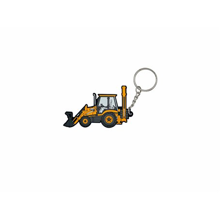CityBrix Porte-clés sous licence officielle JCB avec porte-clés en métal – Cadeau emblématique de véhicule de construction à att