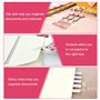 EUIEUT Kit de Fournitures de Bureau Rose, Accessoires Bureau Papeterie Kawaii, Comprenant Agrapheuse Bureau, Ôte-agrafe, Agrafes
