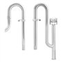 QWORK® Écumeur d'aquarium, écumeur de Surface de Tuyau, écumeur de Surface d'eau, Tuyau de Filtre en Acier Inoxydable de 16 mm