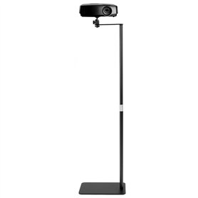 QWORK® Support de projecteur en forme de L peu encombrant avec filetage universel 1/4 - Pivotant à 360° - Hauteur réglable de 65