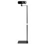 QWORK® Support de projecteur en forme de L peu encombrant avec filetage universel 1/4 - Pivotant à 360° - Hauteur réglable de 65