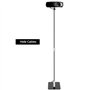 QWORK® Support de projecteur en forme de L peu encombrant avec filetage universel 1/4 - Pivotant à 360° - Hauteur réglable de 65