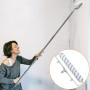 QWORK® Kit Rouleaux de Peinture de 45 cm - Comprend 6 Rouleaux + Cadre Réglable + Tige Amovible jusqu'à 160 cm + Grand Bac à Pei
