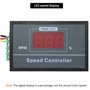 QWORK® DC 6-60V 30A, Contrôleur de vitesse de moteur PWM DC avec affichage LED et interrupteur réglable